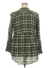 Torrid 100% Rayon Plaid Green 3/4 Sleeve Blouse Size 2X Plus (2) - photo 2