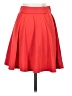 Unbranded Solid Red Casual Skirt Size S - photo 2