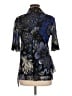 FUZZI Blue 3/4 Sleeve Blouse Size M - photo 2