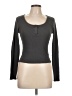 Gap Body Gray Long Sleeve Top Size L - photo 1