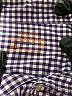 Crewcuts 100% Cotton Checkered-gingham Blue Long Sleeve Button-Down Shirt Size 10 - photo 3