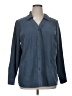 SONOMA life + style 100% Polyester Blue 3/4 Sleeve Blouse Size 1X - photo 1