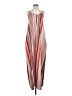 Main Strip Stripes Tan Pink Casual Dress Size S - photo 1