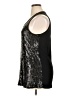 Kische Black Silver Sleeveless Top Size XL - photo 5