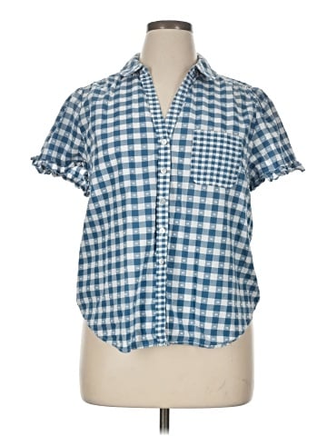 LC Lauren Conrad Short Sleeve Button-Down Shirt (view 1)