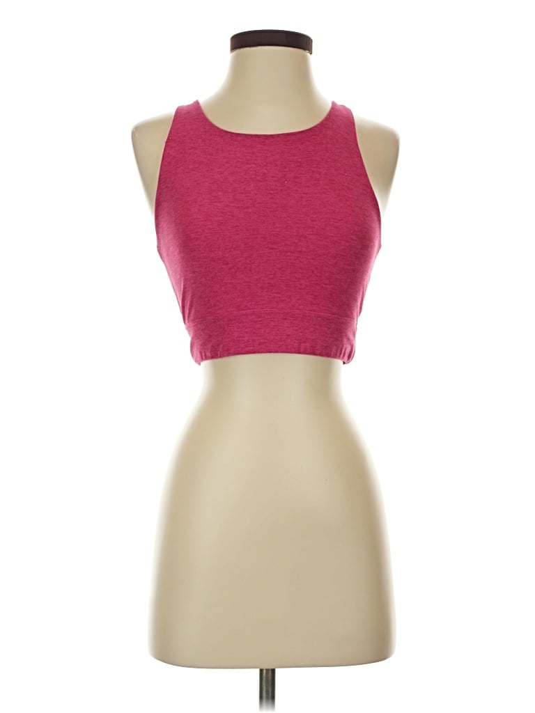Pre-owned Beyond Yoga Tank Top Pink High Neck Tops
