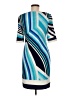 Karin Stevens Graphic Blue Casual Dress Size 6 - photo 2