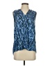 Faded Glory 100% Rayon Blue Sleeveless Blouse Size S - photo 1