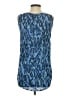 Faded Glory 100% Rayon Blue Sleeveless Blouse Size S - photo 2