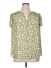 Fun2Fun 100% Polyester Green Short Sleeve Blouse Size 1X - photo 1