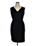 Evan Picone Solid Black Cocktail Dress Size 14 - photo 1