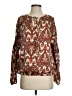 MICHAEL Michael Kors 100% Polyester Paisley Brown Long Sleeve Blouse Size S - photo 1