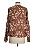 MICHAEL Michael Kors 100% Polyester Paisley Brown Long Sleeve Blouse Size S - photo 2