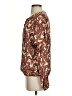 MICHAEL Michael Kors 100% Polyester Paisley Brown Long Sleeve Blouse Size S - photo 5