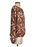 MICHAEL Michael Kors 100% Polyester Paisley Brown Long Sleeve Blouse Size S - photo 4