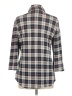 Eden & Olivia Plaid Gray 3/4 Sleeve Blouse Size M - photo 2