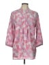 Gap Paisley Pink 3/4 Sleeve Blouse Size L - photo 1