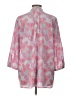 Gap Paisley Pink 3/4 Sleeve Blouse Size L - photo 2