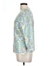 J. McLaughlin Silver 3/4 Sleeve Blouse Size L - photo 5