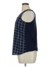 Janet Chung Blue Sleeveless Blouse Size XL - photo 5
