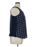 Janet Chung Blue Sleeveless Blouse Size XL - photo 4