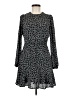 Row A Polka Dots Black Casual Dress Size M - photo 1