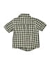 Carter's Checkered-gingham Green Short Sleeve Button-Down Shirt 6-9 MO / 9 MO - photo 2
