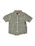 Carter's Checkered-gingham Green Short Sleeve Button-Down Shirt 6-9 MO / 9 MO - photo 1