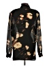 Joyce 100% Polyester Print Black Long Sleeve Blouse Size 0 - photo 2