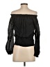 FRAME 100% Ramie Black 3/4 Sleeve Blouse Size XS - photo 2
