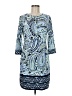 Ali Ro Paisley Blue Casual Dress Size 8 - photo 1