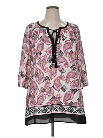 Signature Studio 3/4 Sleeve Blouse (view 1)