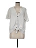 MIHOLL Ivory Short Sleeve Blouse Size M - photo 1