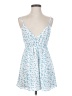 Unbranded 100% Polyester Hearts Blue Casual Dress Size 00 - photo 1