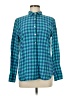 J.Crew Checkered-gingham Teal Long Sleeve Button-Down Shirt Size 6 - photo 1