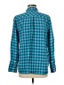 J.Crew Checkered-gingham Teal Long Sleeve Button-Down Shirt Size 6 - photo 2