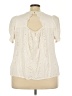 Torrid 100% Rayon Ivory Short Sleeve Blouse Size 3X Plus (3) - photo 2