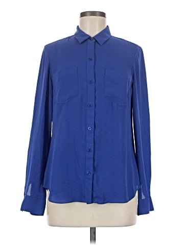 White House Black Market Long Sleeve Blouse (view 1)