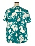 Torrid 100% Polyester Tropical Teal Short Sleeve Blouse Size 2X Plus (2) - photo 2