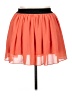 Lola 100% Polyester Solid Orange Casual Skirt Size XL - photo 2