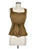 Ipekyol Brown Sleeveless Blouse Size 6 - photo 1