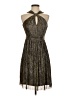 Muse Metallic Silver Cocktail Dress Size 2 - photo 1