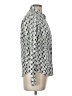 Ben Sherman 100% Cotton Print Silver Long Sleeve Blouse Size L - photo 4