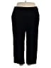Sag Harbor Solid Black Casual Pants Size 2X - photo 1