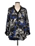 AB Studio 100% Polyester Black 3/4 Sleeve Blouse Size L - photo 1