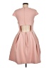 Halston Heritage Solid Pink Cocktail Dress Size 8 - photo 2