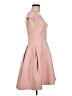 Halston Heritage Solid Pink Cocktail Dress Size 8 - photo 4