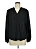 Chico's 100% Polyester Black Long Sleeve Blouse Size Med (1.5) - photo 1