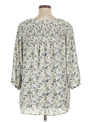 Rose + Olive 3/4 Sleeve Blouse (view 2)