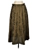 H By Halston 100% Polyester Camo Brown Green Formal Skirt Size S - photo 1